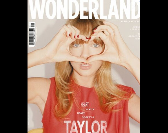 Taylor Swift fait la couverture de Wonderland, édition avril/mai 2013.