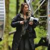 Keri Russell pendant le tournage du film Dawn of the Planet of the Apes  à Vancouver, le 12 avril 2013.