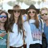 Alessandra Ambrosio et son mari Jamie Mazur en compagnie de quelques amis pour le Festival de Coachella à Indio le 12 avril 2013