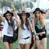 Alessandra Ambrosio et ses copines, sexy, pour le Festival de Coachella à Indio le 12 avril 2013