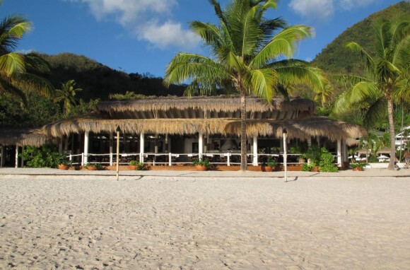 Le paradisiaque Sugar Beach resort à Sainte-Lucie dans les Caraïbes.