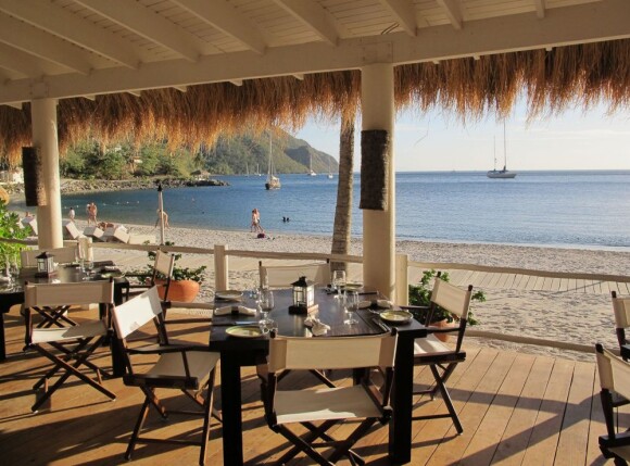 Exotisme et paradis au Sugar Beach resort à Sainte-Lucie où Matt Damon a renouvelé ses voeux à Luciana, sa femme.