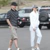 Exclusif - Jessica Biel et Justin Timberlake a la sortie du Mirimichi Golf Course après une partie de golf à Millington, le 14 avril 2013.