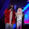 Snoop Lion et Ke$ha sur la scène des MTV Movie Awards à Los Angeles, le 14 avril 2013.
