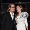 Brad Pitt et Angelina Jolie lors de l'avant-première du film Au pays du sang et du miel à Paris le 16 février 2012.