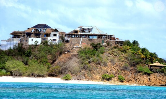 La luxueuse maison de Richard Branson située sur Necker Island, dans les Caraïbes. Photo prise le 11 avril 2013. Cette dernière avait été ravagée par les flammes en 2011.