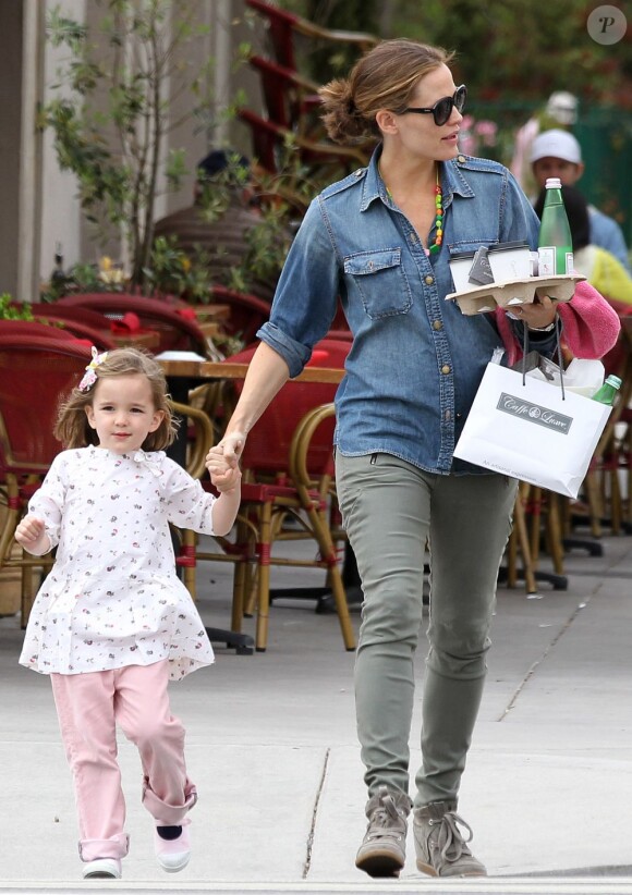 Jennifer Garner et l'adorable Seraphina, le 14 avril 2013 à Santa Monica
