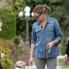 Samuel Affleck entouré de filles : Jennifer Garner, Violet et Seraphina, le 14 avril 2013 à Santa Monica