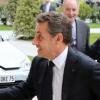 Nicolas Sarkozy à Neuilly-sur-Seine le 16 avril 2013 pour le 30e anniversaire de la disparition d'Achille Peretti maire de la ville de 1947 à 1983.