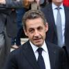 Nicolas Sarkozy à Neuilly-sur-Seine le 16 avril 2013 pour le 30e anniversaire de la disparition d'Achille Peretti maire de la ville de 1947 à 1983.