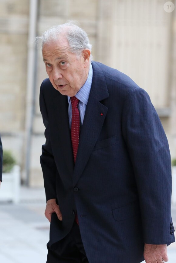 Charles Pasqua à Neuilly-sur-Seine le 16 avril 2013 pour le 30e anniversaire de la disparition d'Achille Peretti maire de la ville de 1947 à 1983.