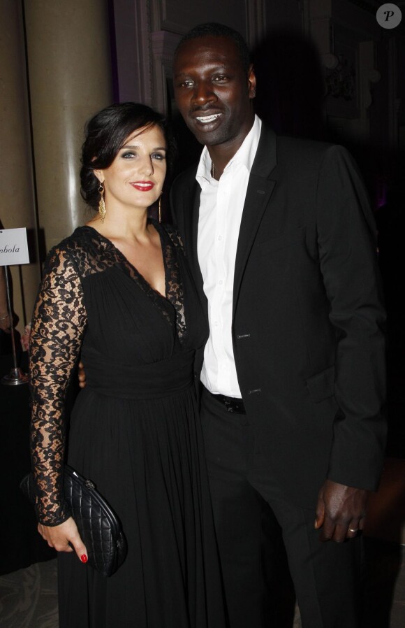 Omar et son épouse Hélène Sy en mai 2012 à Paris, très élégants