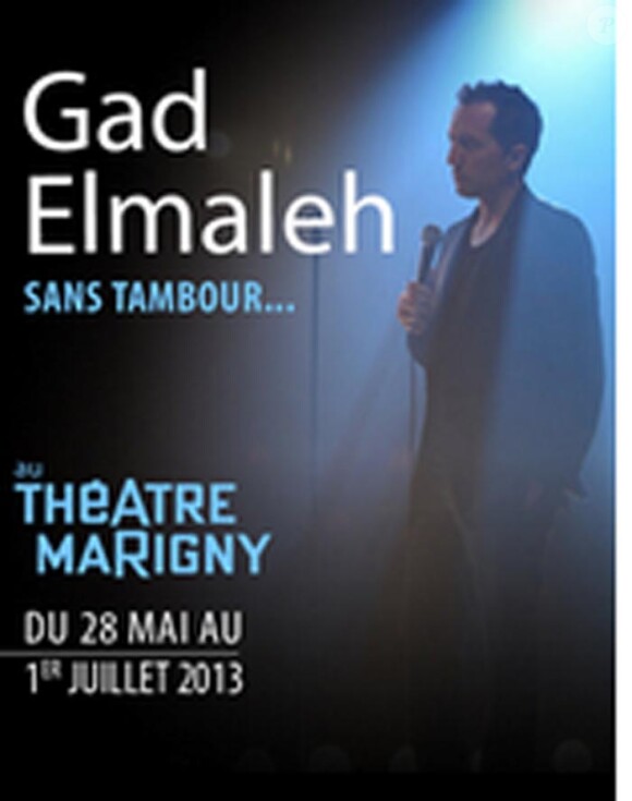 L'affiche du spectacle de Gad Elmaleh au théâtre Marigny