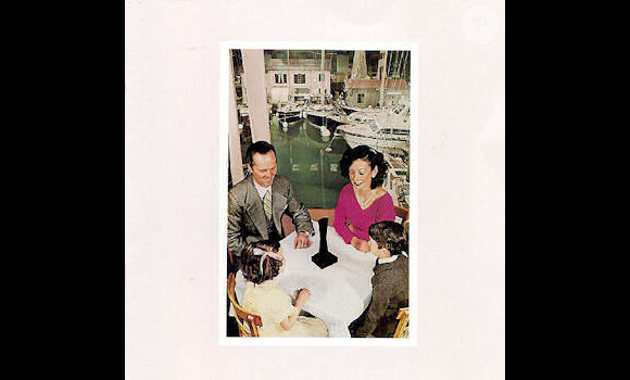Presence de Led Zeppelin (1976), une pochette signée Storm Thorgerson, grand collaborateur de Pink Floyd et ami de David Gilmour décédé en avril 2013