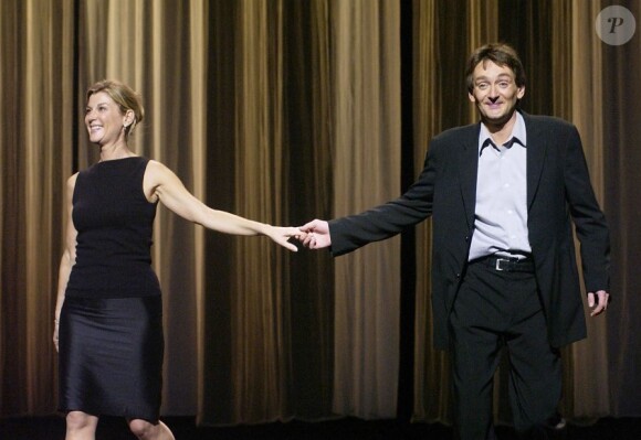 Pierre Palmade et Michèle Laroque jouent Ils se sont aimés à Paris le 14 juin 2002