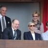 La princesse Charlene de Monaco accompagnait le 20 avril 2013 le prince Albert au Masters de Monte-Carlo à l'occasion des demi-finales du tournoi, opposant Nadal à Tsonga, et Djokovic à Fognini.