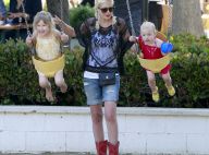 Tori Spelling : Sortie au parc avec ses filles, son look laisse à désirer