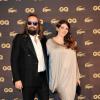 Sebastien Tellier et sa femme Amandine de la Richardière, enceinte de leur premier enfant, lors de la soirée des GQ Awards le 16 janvier 2013 à Paris.