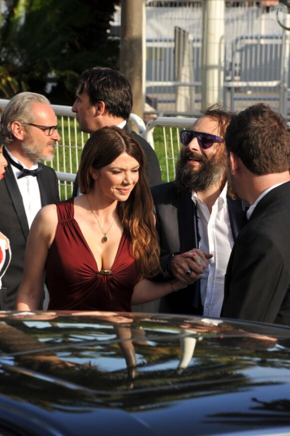 Sebastien Tellier et Amandine de la Richardière au Festival de Cannes en mai 2012, quelques jours avant leur mariage en Italie.