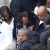 La mère de Gérald Babin à la sortie des obsèques de ce dernier à Nemours le 5 avril 2013.