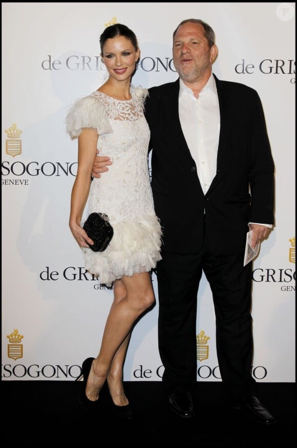 Harvey Weinstein et Georgina Chapman lors du 64e festival de Cannes le 17 mai 2011