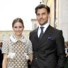 Olivia Palermo et Johannes Huebl assistent à l'ouverture de la Maison Louis Vuitton à Munich. Le 23 avril 2013.