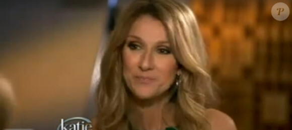 Céline Dion parle de Nelson à Katie Couric, sur ABC, le 26 avril 2013.