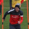 David Beckham lors de l'entraînement du PSG au Camp des Loges le 26 avril 2013 à Saint-Germain-en-Laye