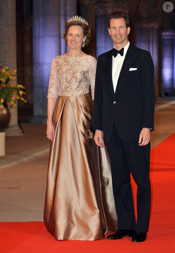 Le prince Alois du Liechtenstein et la princesse Sophie - Dîner d'adieu de la reine Beatrix des Pays-Bas au Rijksmuseum à Amsterdam, le 29 avril 2013.