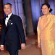 Le princesse Maha Chakri Sirindhorn  et le prince héritier Maha Vajiralongkorn de Thaïlande - Dîner d'adieu de la reine Beatrix des Pays-Bas au Rijksmuseum à Amsterdam, le 29 avril 2013.