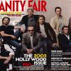 Brad Pitt et d'autres stars hollywoodiennes en couverture de Vanity Fair en avril 2003.