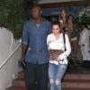 Lamar Odom et Khloe Kardashian - Le clan Kardashian a fêté le 34e anniversaire de Kourtney au restaurant "Taverna Tony" à Malibu. Le 18 avril 2013.