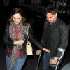 Kelly Brook et son compagnon Danny Cipriani ont assisté au concert de Beyoncé avant de se rendre au restaurant Novikov à Londres le 1er mai 2013