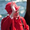 La reine Margrethe II de Danemark, avec le prince consort Henrik, a embarqué à bord du yacht royal, le Dannebrog, le 3 mai 2013 à Copenhague, marquant le coup d'envoi de leur tournée estivale annuelle. Premier arrêt : Helsingor.