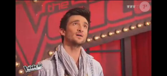 Benjamin Bocconi dans The Voice 2, le samedi 4 mai 2013 sur TF1.