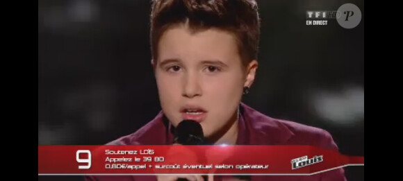 Loïs dans The Voice 2, le 4 mai 2013 sur TF1.