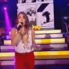 Laura Chab' dans The Voice 2 sur TF1 le 4 mai 2013.