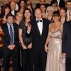 Le prince Albert II de Monaco présidait, accompagné de sa soeur la princesse Caroline de Hanovre, le concert Les Violons de l'espoir, en avant-première à Monte-Carlo le 5 mai 2013.