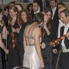 Le prince Albert II de Monaco et la princesse Caroline de Hanovre assistaient au concert Les Violons de l'espoir, en avant-première mondiale à Monte-Carlo le 5 mai 2013, et ont pu découvrir certains instruments à l'histoire douloureuse, rescapés de la Shoah.