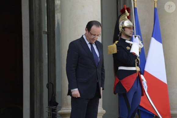 Francois Hollande au palais de l'Elysée à Paris le 2 mai 2013