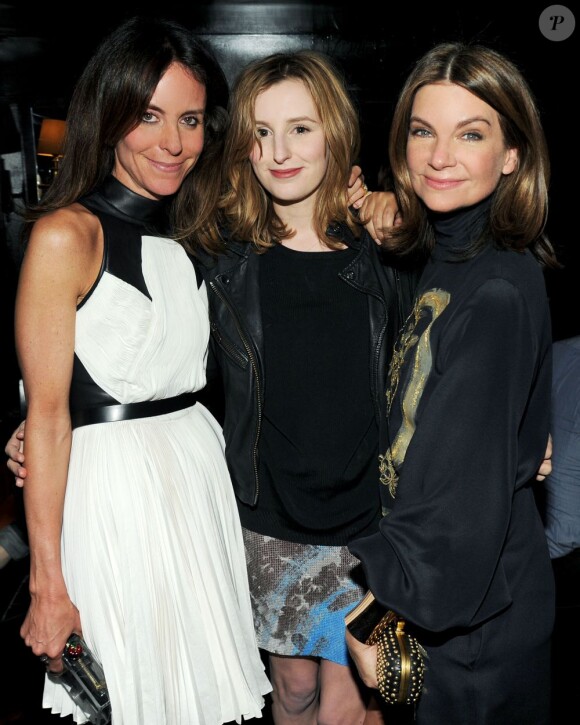 Alison Loehnis, Laura Carmichael, Natalie Massenet à la soirée Net-à-porter organisée à New York le 4 mai 2013