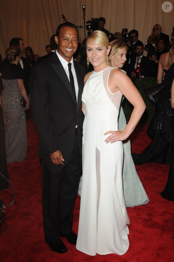 Tiger Woods et Lindsey Vonn, duo complice lors du Met Ball organisé au Metropolitan Museum of Art de New York le 6 mai 2013