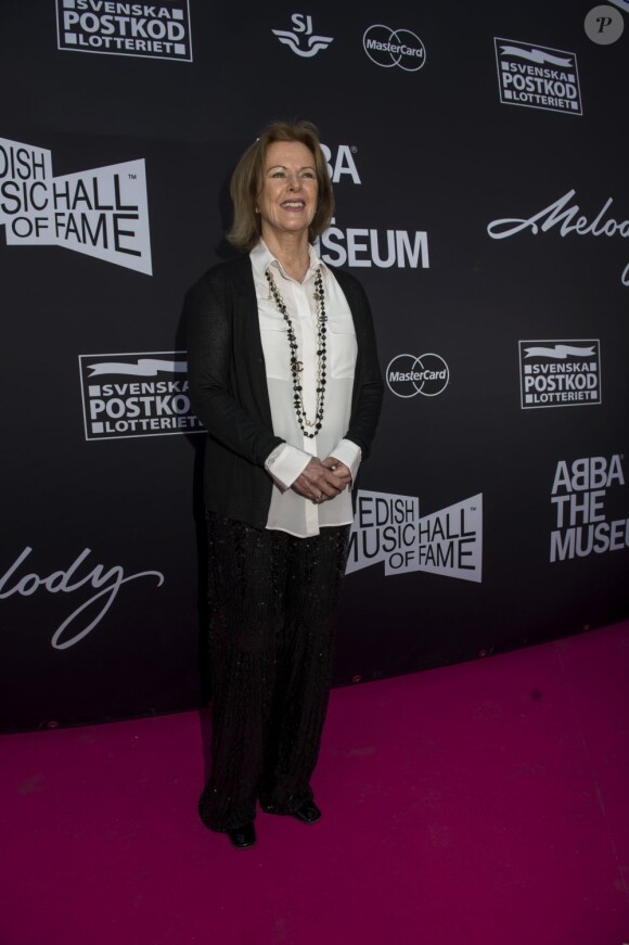 Anni-Frid Lyngstad à l'inauguration du musée ABBA a Stockholm, le 6 mai 2013.