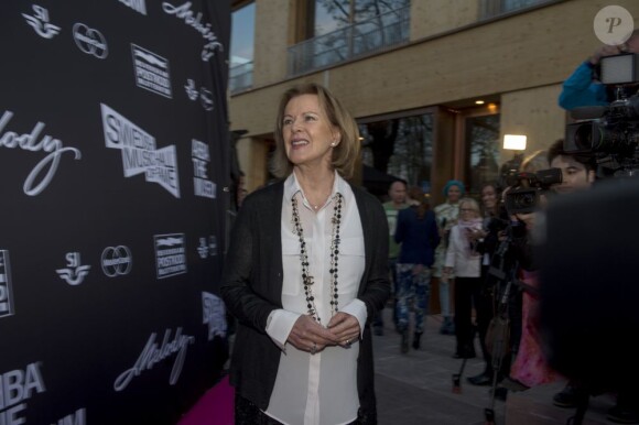 Anni-Frid Lyngstad du groupe ABBA à l'inauguration du musée ABBA a Stockholm, le 6 mai 2013.