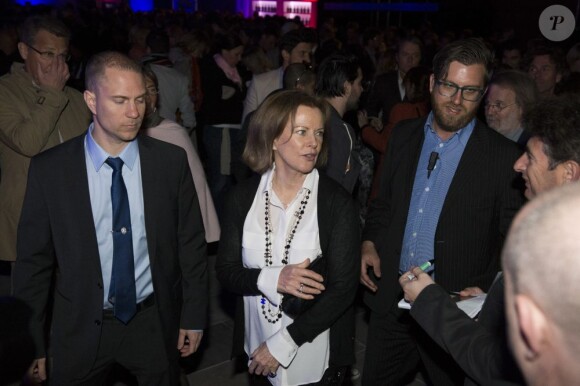 Anni-Frid Lyngstad du groupe ABBA à l'inauguration du musée ABBA a Stockholm, le 6 mai 2013.