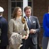 La princesse Madeleine de Suède et son fiancé Chris O'Neill se joignaient au roi Carl XVI Gustaf et la reine Silvia à New York le 8 mai 2013, dans le cadre de leur visite aux Etats-Unis pour le 375e anniversaire de l'arrivée des premiers colons suédois et de leur installation dans le Delaware.