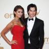 Nina Dobrev et Ian Somerhalder lors des Emmy en 2011