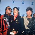 Lionel Richie, Stevie Wonder, Michael Jackson, Dionne Warwick et Quincy Jones - 1987.