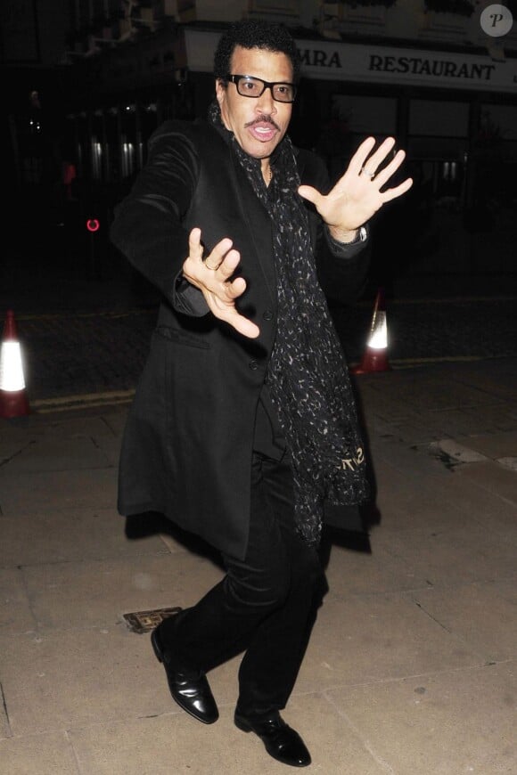 Lionel Richie à Londres le 10 mars 2013.