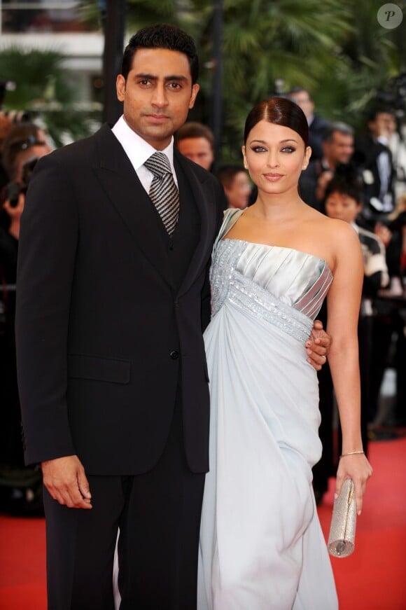 Aishwarya Rai et Abhishek Bachchan lors du Festival de Cannes 2009